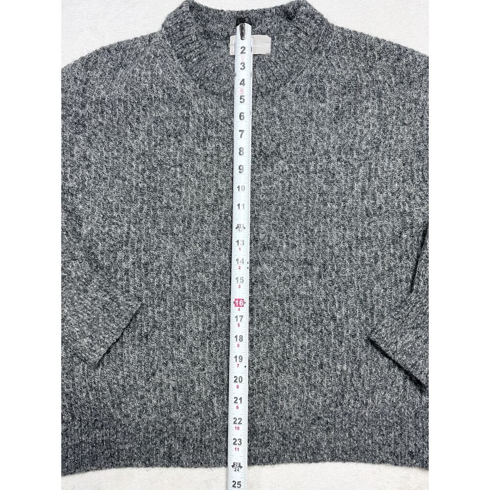Everlane Grey Alpaca Wool Blend Sweater Medium M New Luxury Minimalist Knit - Picture 3 of 10